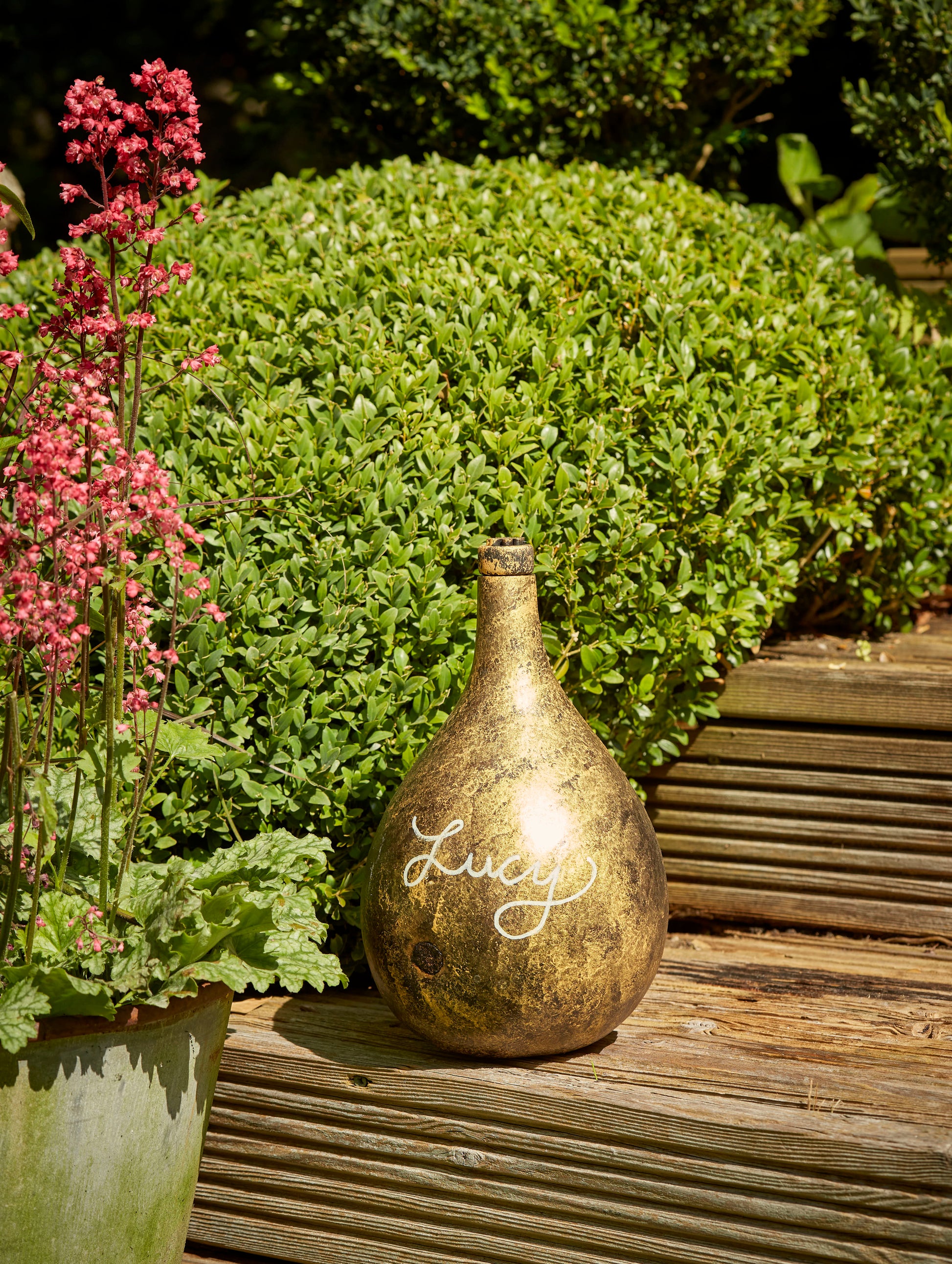 Gold Bespoke Natural Calabash Urn